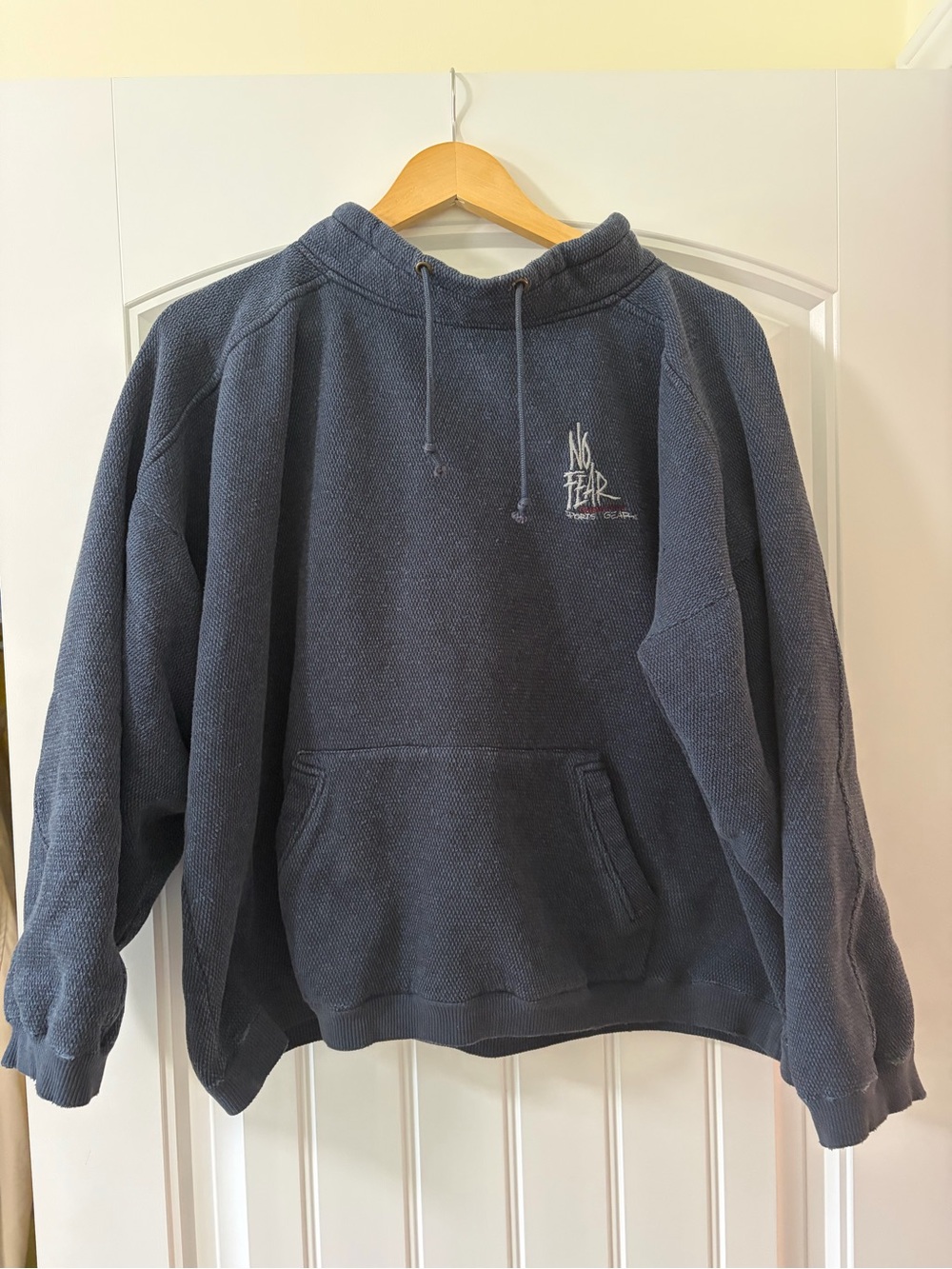 Vintage No Fear Navy Pullover Sweater size Large